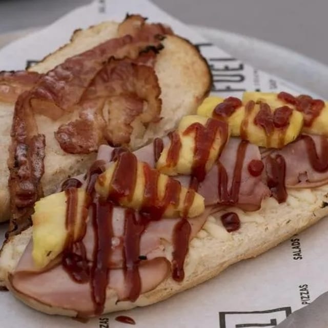 Hawaiian Five-O Sandwich.